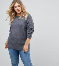 Оверсайз-джемпер с круглым вырезом ASOS CURVE - Серый