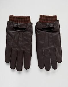 Кожаные перчатки Boardmans - Коричневый