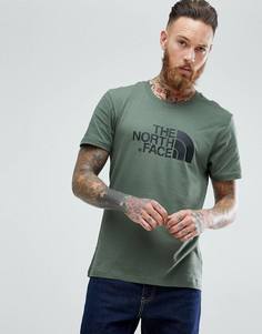 Зеленая футболка с большим логотипом The North Face - Зеленый