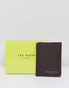 Кожаная визитница Ted Baker Jonnys - Коричневый