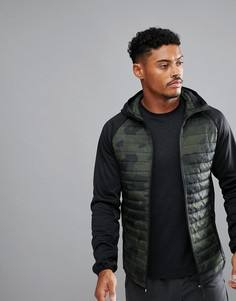Камуфляжная стеганая куртка Jack & Jones Tech - Зеленый