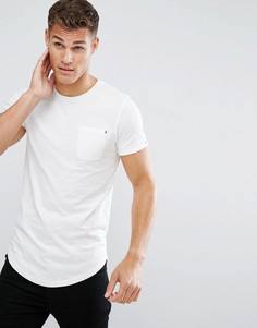 Длинная хлопковая футболка Produkt - Белый