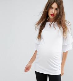 Трикотажная футболка New Look Maternity - Белый