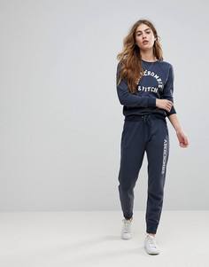 Суженные книзу облегающие джоггеры Abercrombie & Fitch - Темно-синий