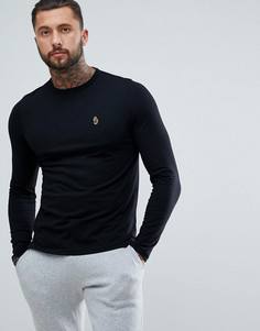 Черный лонгслив Luke Sport Traff - Черный