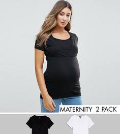 Набор из 2 футболок New Look Maternity - Черный