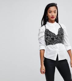 Бралетт с кружевом River Island Petite - Черный