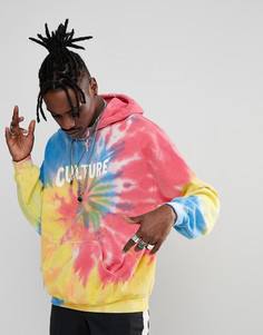 Худи с принтом тай-дай Migos Culture - Желтый Bravado Tour Merch