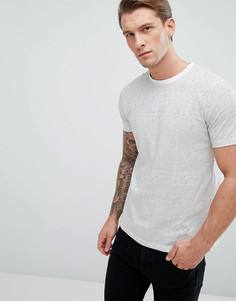 Белая футболка в полоску New Look - Белый