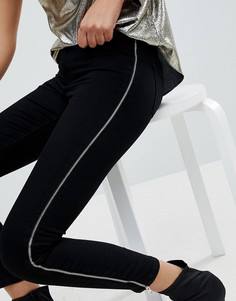 Джинсы скинни с молниями River Island - Черный