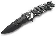 Нож Stinger SA-582DW Black - длина лезвия 90мм