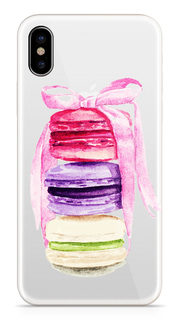 Аксессуар Чехол With Love. Moscow Silicone для Apple iPhone X Makarons 5039