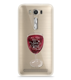 Аксессуар Чехол Asus ZenFone 2 ZE500KL Laser 5.0 With Love. Moscow Silicone Wineglass 5804