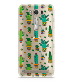 Аксессуар Чехол Asus ZenFone 2 ZE500KL Laser 5.0 With Love. Moscow Silicone Cactus 5812