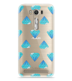 Аксессуар Чехол Asus ZenFone 2 ZE500KL Laser 5.0 With Love. Moscow Silicone Crystals 5819
