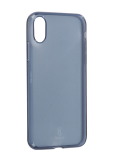 Аксессуар Чехол Baseus Simple Clean TPU для APPLE iPhone X Transparent Blue ARAPIPHX-B03