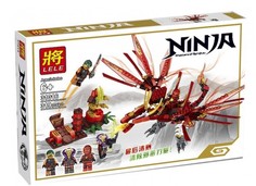 Конструктор Lele Ninjago Пламенный дракон Кая 319 дет. 31016