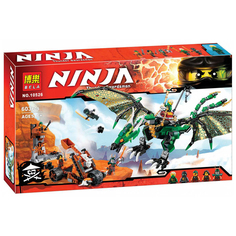 Конструктор Bela Ninjago Зелёный Дракон 603 дет. 10526