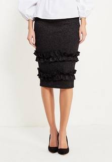 Юбка LOST INK TINSEL FRILL HEM PENCIL SKIRT