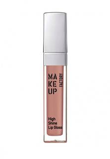 Блеск для губ Make Up Factory с эффектом влажных губ High Shine Lip Gloss т.36, розовая корица