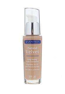 Тональное средство Seventeen Seventeen. длительного действия, тон 3  "NATURAL VELVET LONG LASTING MATTE FOUNDATION"