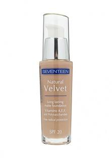 Тональное средство Seventeen Seventeen. длительного действия, тон 5  "NATURAL VELVET LONG LASTING MATTE FOUNDATION"