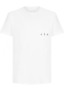 Хлопковая футболка с принтом RTA