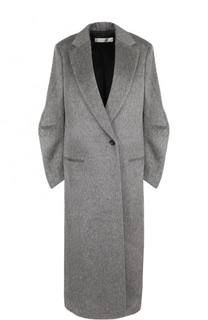 Удлиненное шерстяное пальто на одной пуговице Victoria Beckham