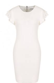 Приталенное мини-платье с оборками Alice + Olivia