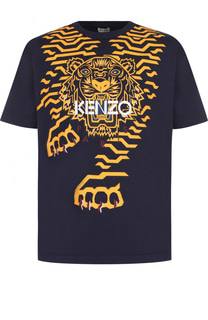 Хлопковая футболка с принтом Kenzo