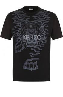 Хлопковая футболка с принтом Kenzo