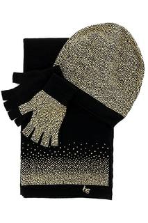 Комплект: шапка, перчатки и шарф Blugirl