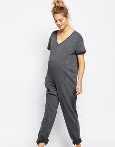 Свободный домашний комбинезон для беременных Bluebelle Maternity - Серый