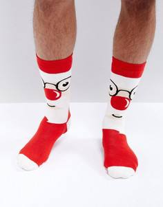 Новогодние носки-слиперы с Сантой Urban Eccentric - Мульти
