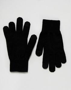 Черные перчатки для сенсорных гаджетов Levis - Черный