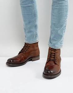 Кожаные ботинки на шнуровке Jack & Jones Justin - Коричневый
