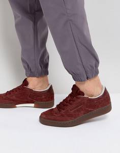 Красные кроссовки с каучуковой подошвой Reebok Club C 85 BS5093 - Красный