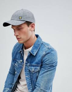Серая меланжевая шерстяная кепка с логотипом Lyle & Scott - Серый
