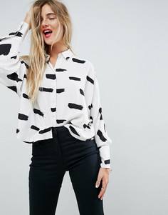 Укороченная рубашка с принтом ASOS - Мульти
