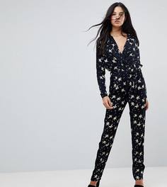 Комбинезон с цветочным принтом Missguided Tall - Темно-синий