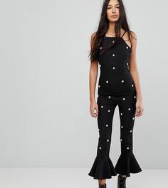 Комбинезон с искусственным жемчугом Missguided Tall - Черный