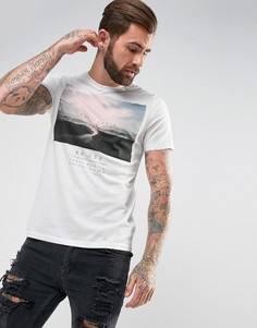 Белая футболка с принтом New Look - Белый