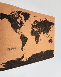 Пробковая карта мира Gift Republic - Мульти