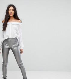 Блестящие леггинсы Vero Moda Tall - Серебряный