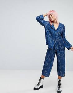 Комбинируемый пижамный топ RAGYARD Astrology - Темно-синий