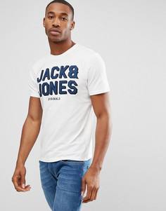 Футболка с вышитым логотипом Jack & Jones Originals - Белый