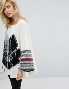 Oversize-джемпер Free People - Кремовый