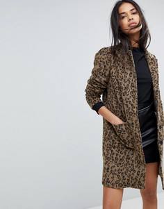Пальто с леопардовым принтом Y.A.S - Мульти
