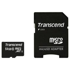 Карта памяти MicroSD Transcend TS64GUSDXC10