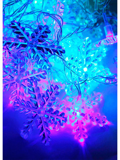 Гирлянда Космос Экономик Снежинки 30 LED Multicolor KOC_GIR30LEDSNOW_RGB